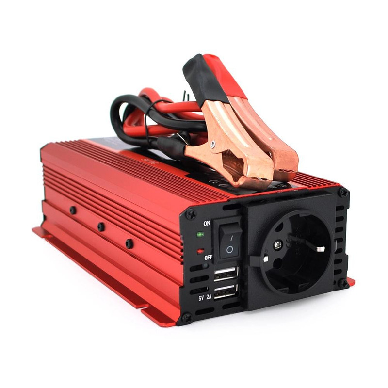 Інвертор (перетворювач) 12В/220В GREENCELL INVGC16